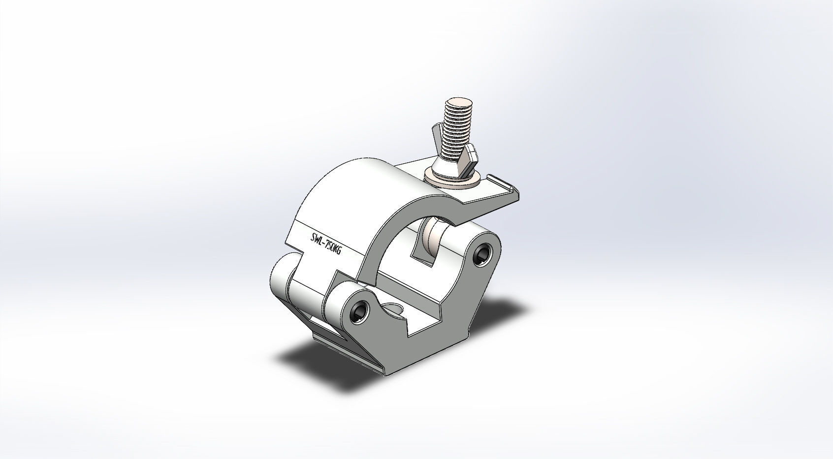 Clamp for pipe 4851mm 750kg 3D model CGTrader