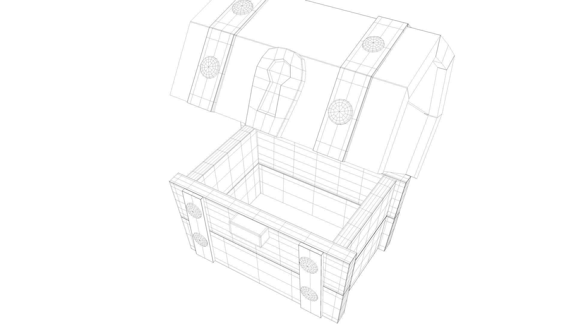 Clash Royale Wooden Chest Treasure 3D model CGTrader