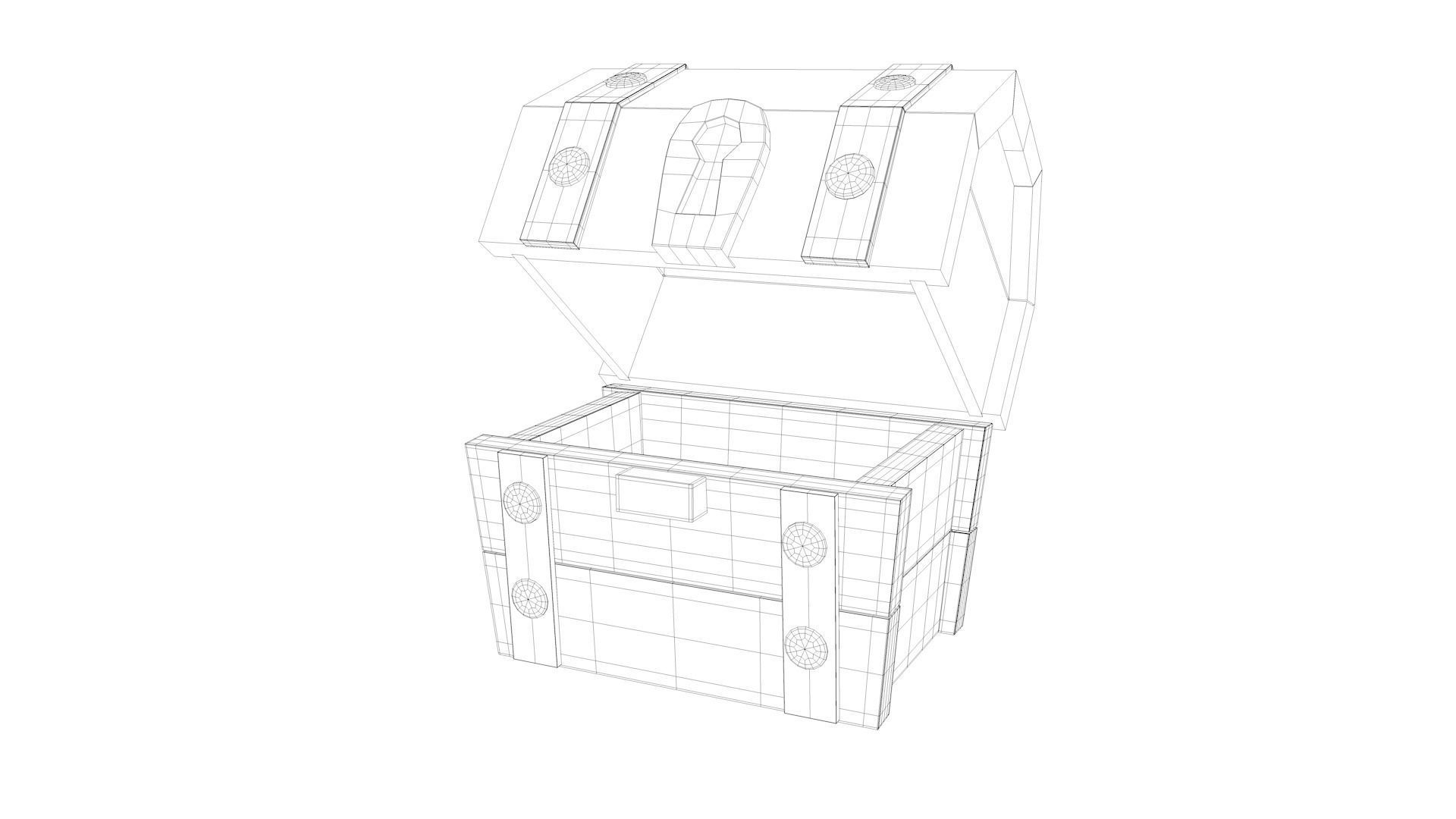 Clash Royale Wooden Chest Treasure 3D model CGTrader