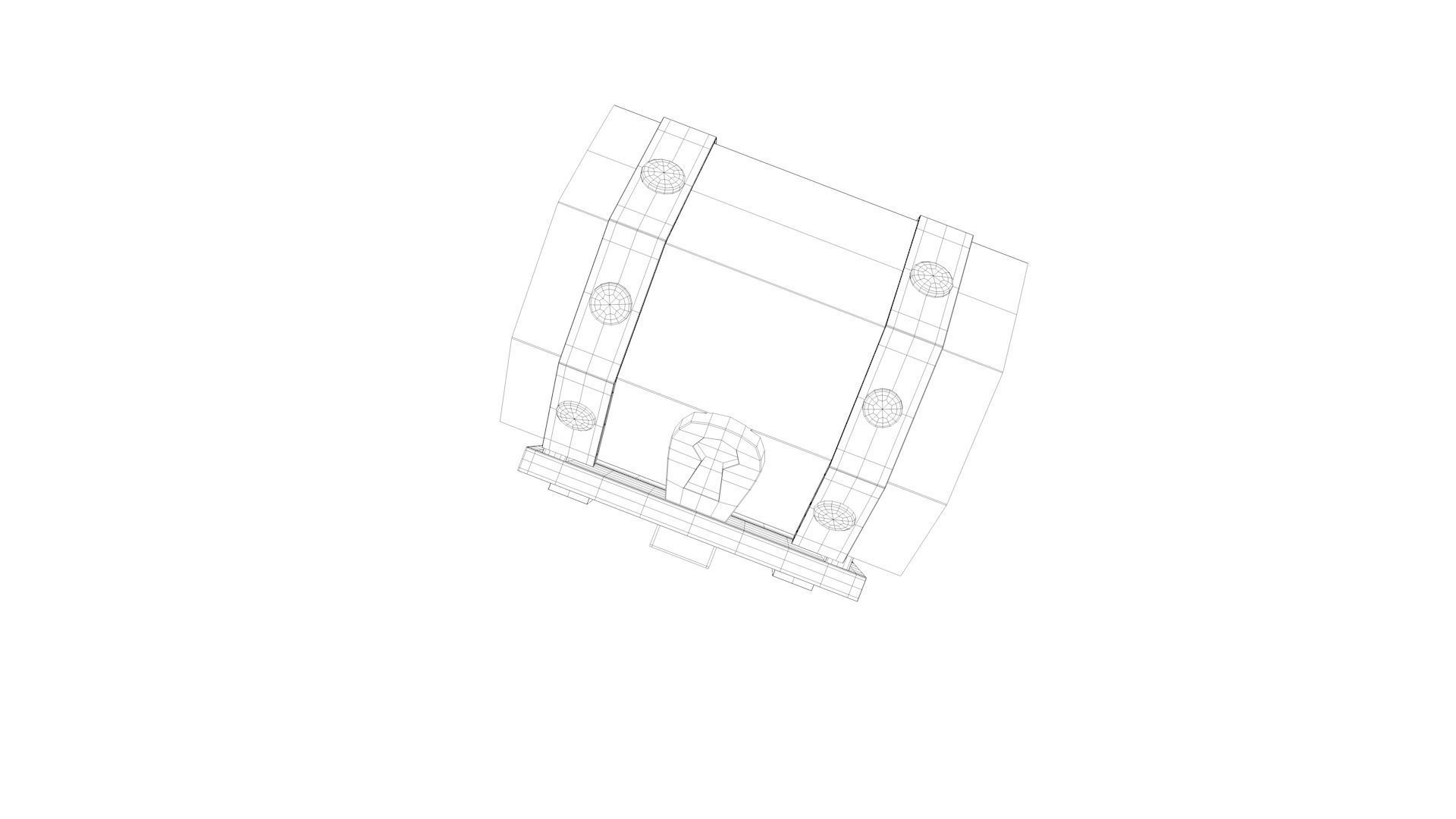 Clash Royale Wooden Chest Treasure 3D model CGTrader