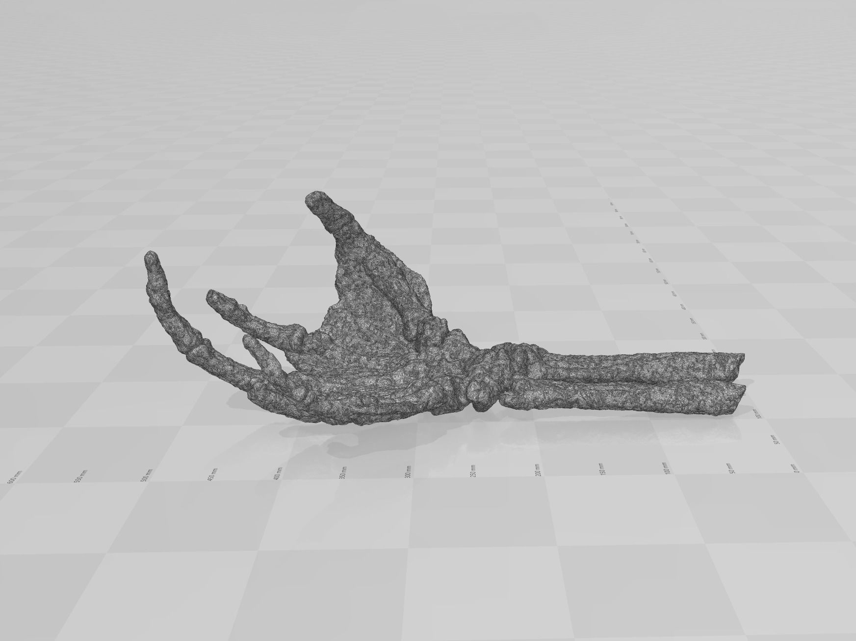 Creature From The Black Lagoon Fossil Hand 3D model 3D printable | CGTrader