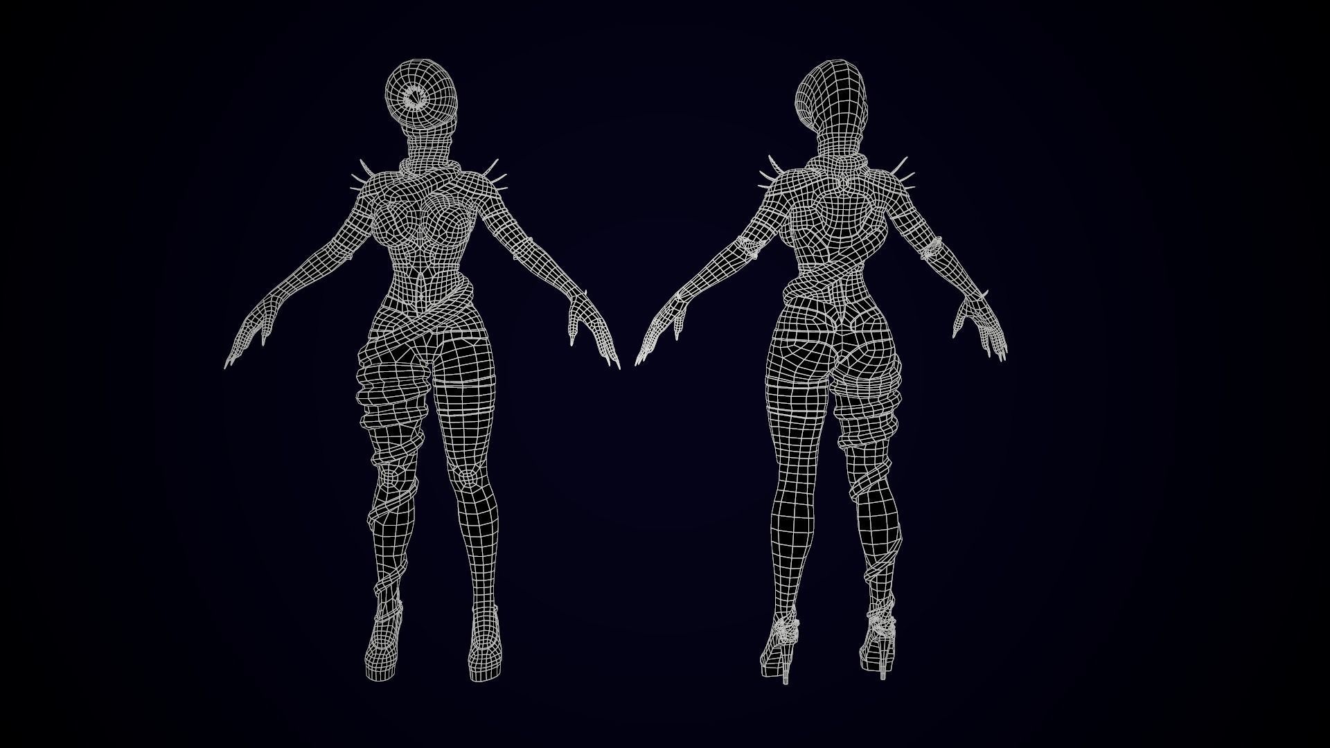 Leech Roly Poly 3D model Female Leech VR / AR / low-poly rigged animated | CGTrader