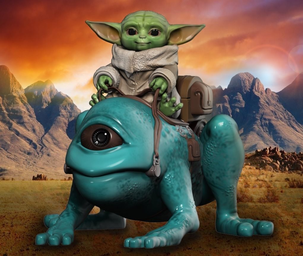 3D star BABY YODA CGTrader