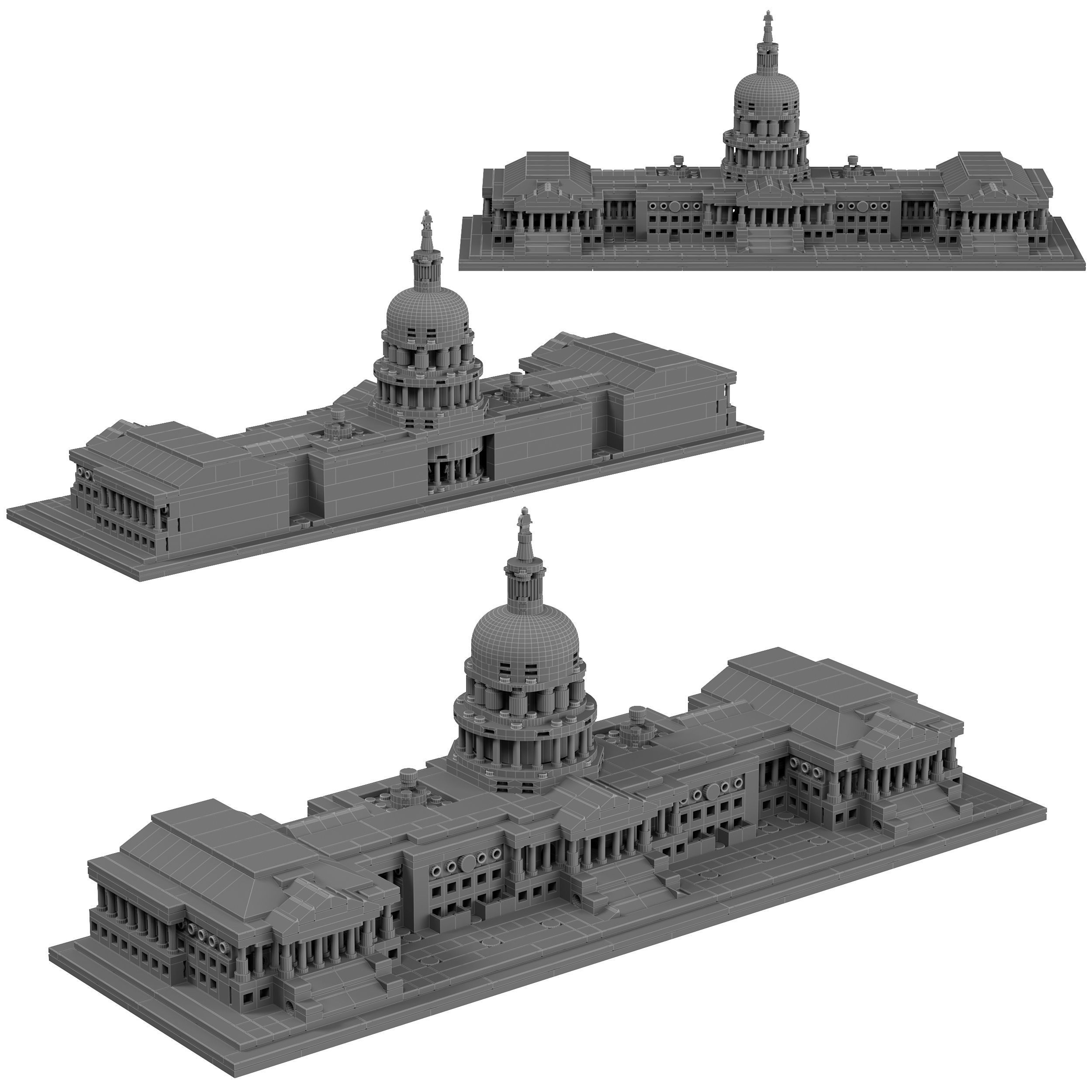 Lego Architecture 21030 United States Capitol Building 3D model