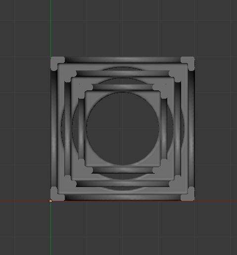 The tri-cube cube with hole in middle 3D model 3D printable | CGTrader