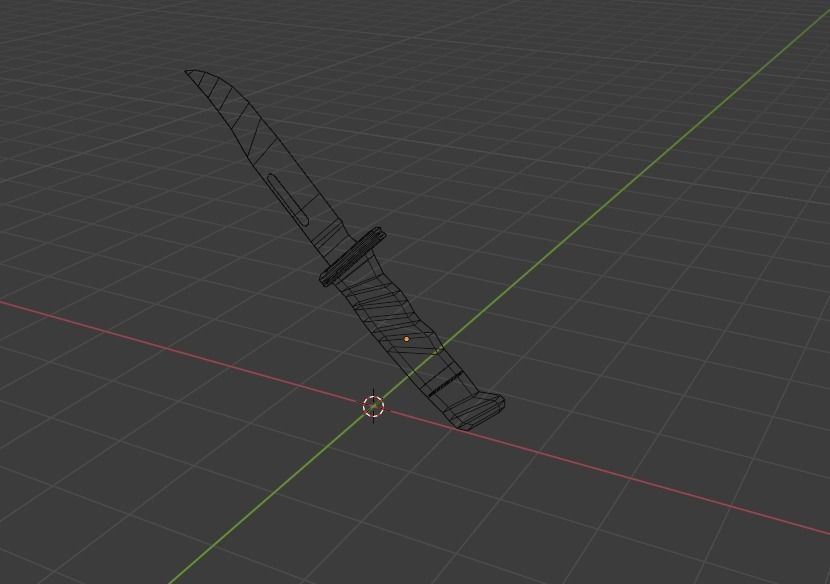 Low Poly Combat Knife free VR / AR / low-poly 3D model | CGTrader