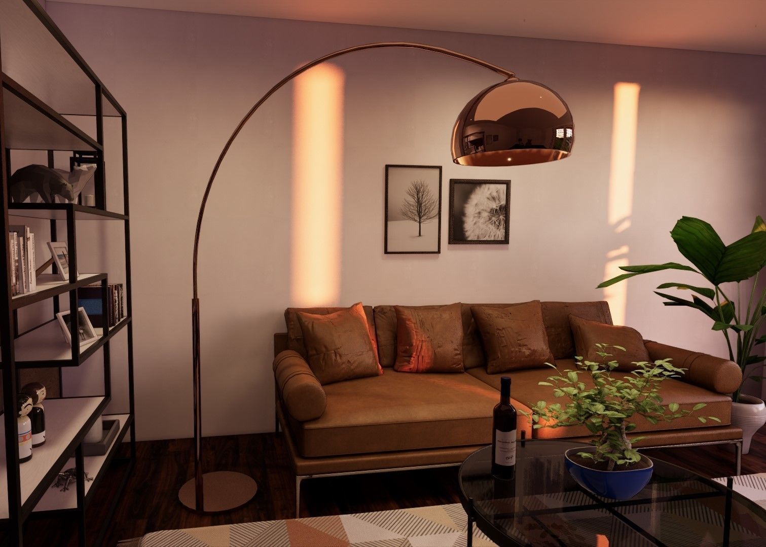 Arc floor lamp Revit 2018 free 3D model CGTrader