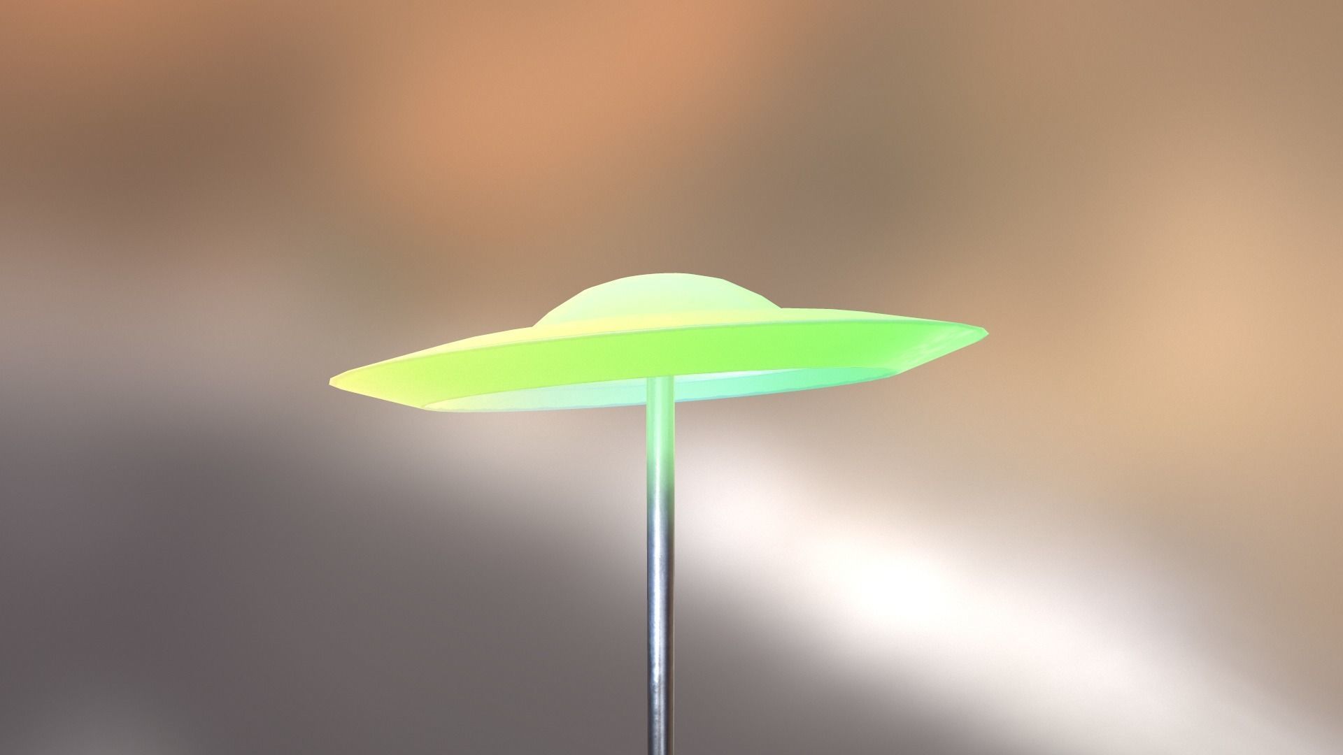 3D model UFO Floor Lamp VR / AR / lowpoly CGTrader