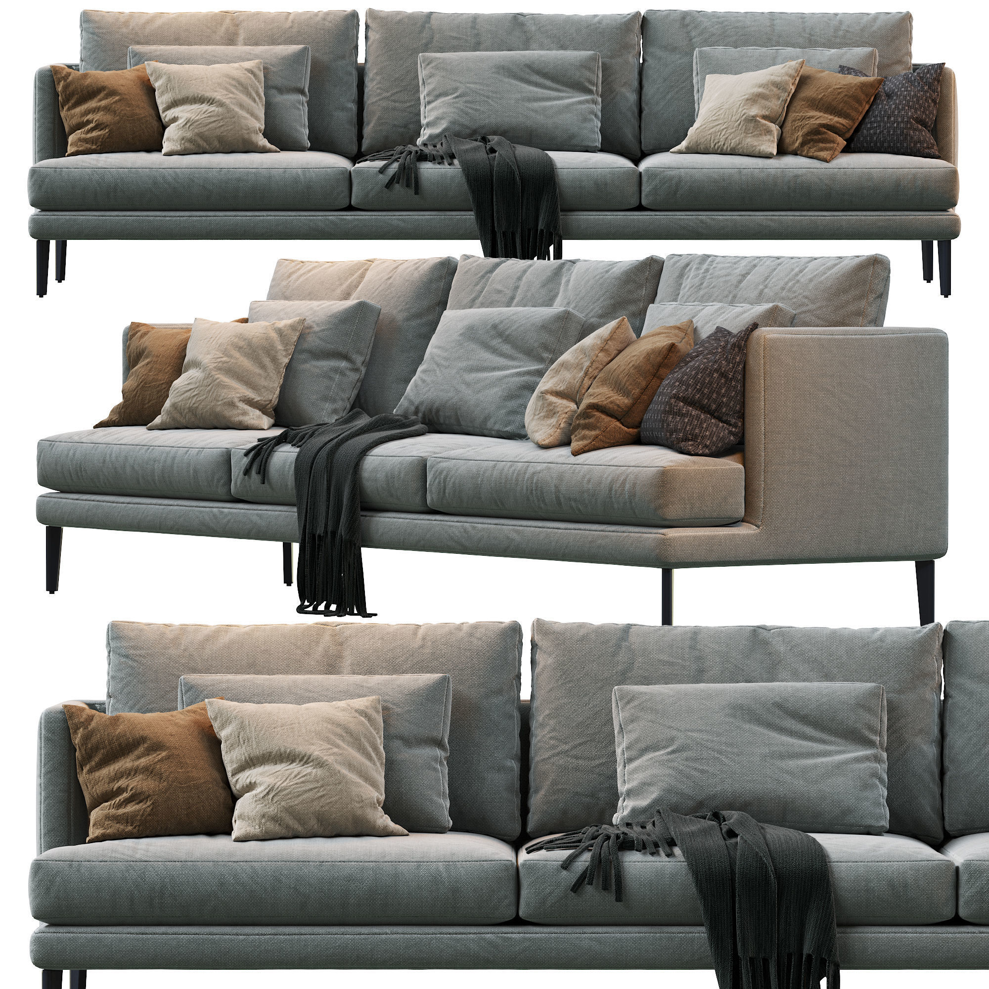 Paraiso Bonaldo Sofa interior 3D CGTrader