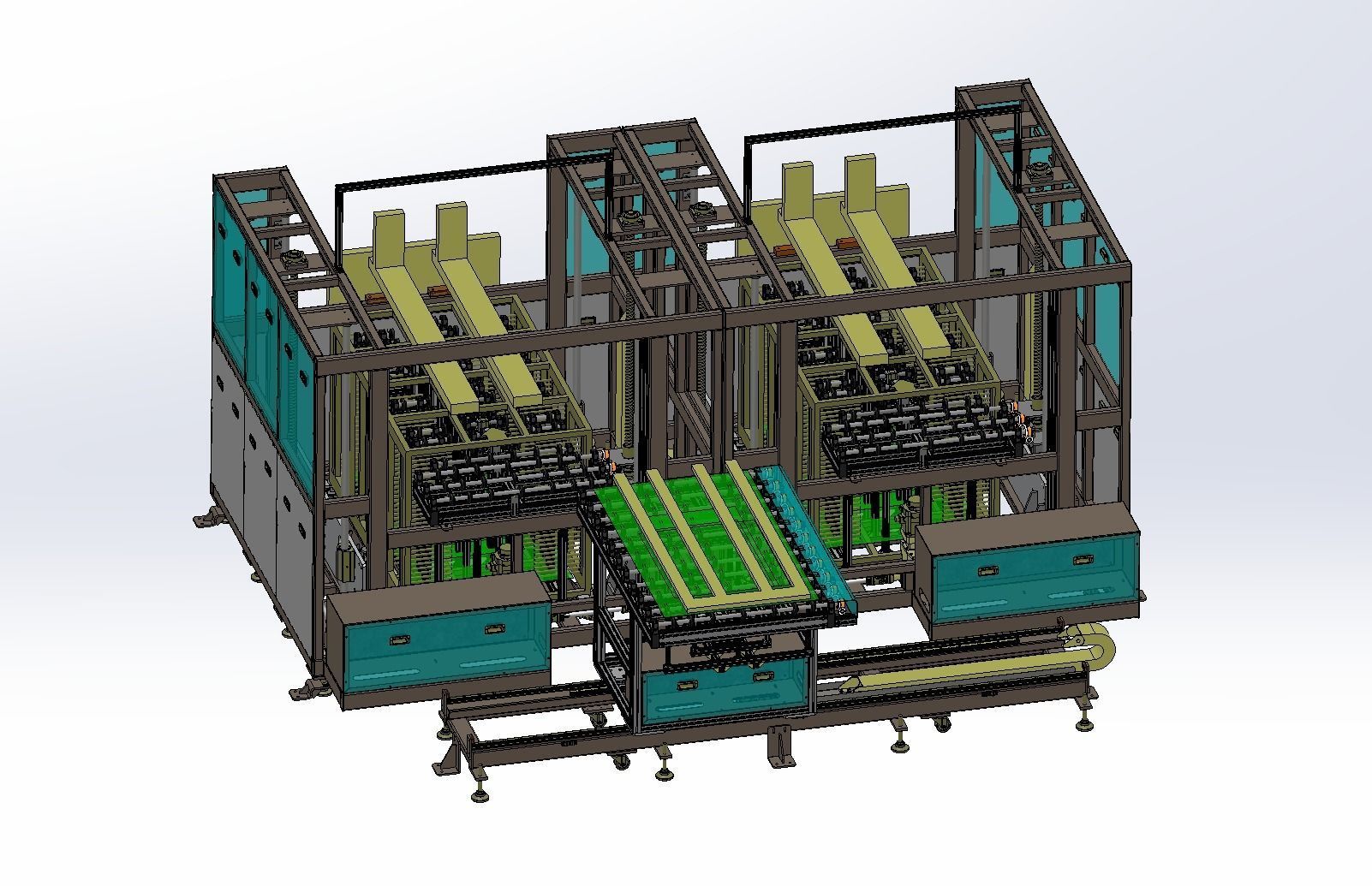 Large panel receiving loading and unloading machine 3D model | CGTrader