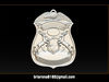 Police Badge Pendant - Michigan State Police 3D model 3D printable