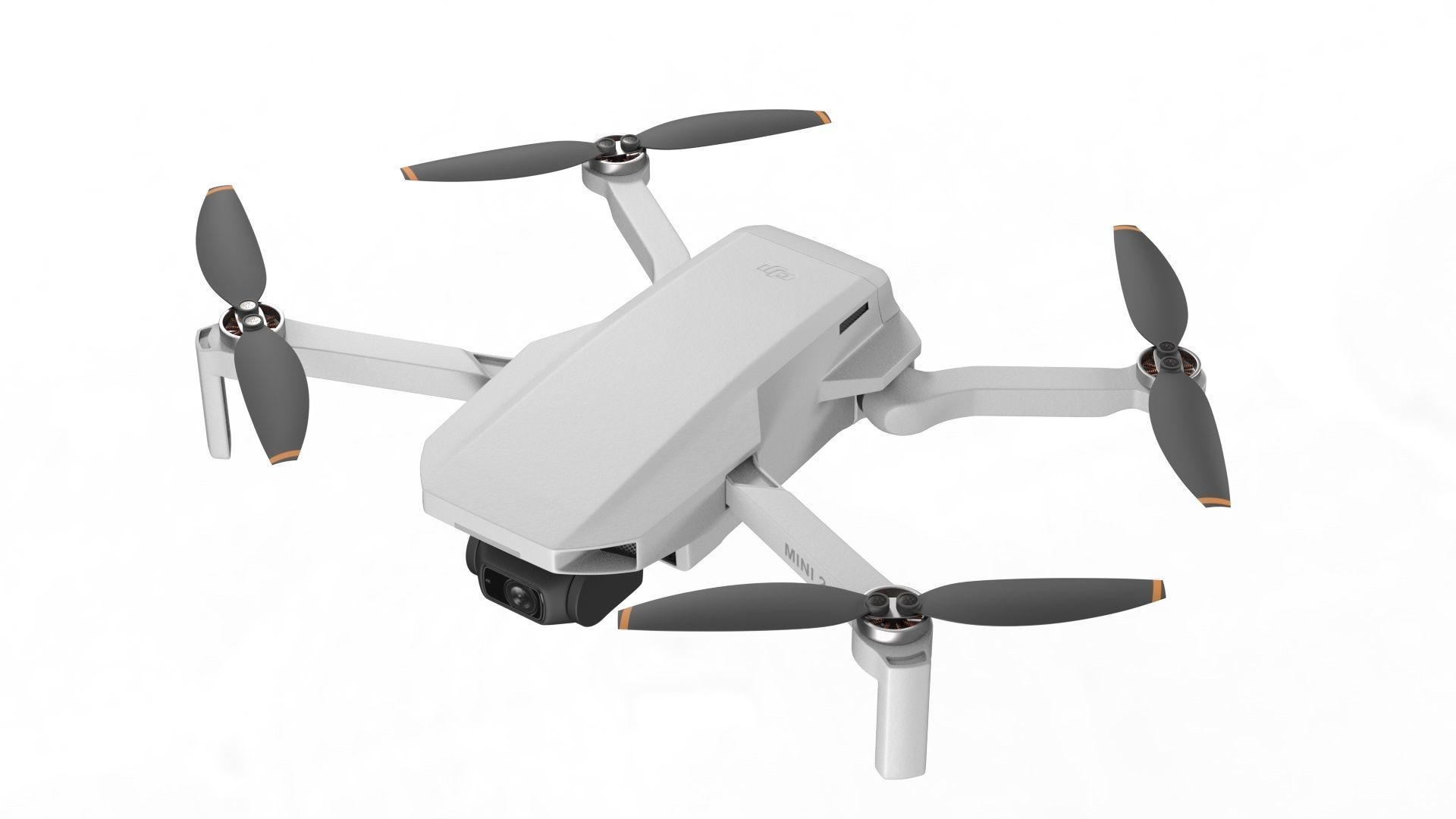 DJI Mini 2 Quadcopter remote controlled drone 3D model CGTrader