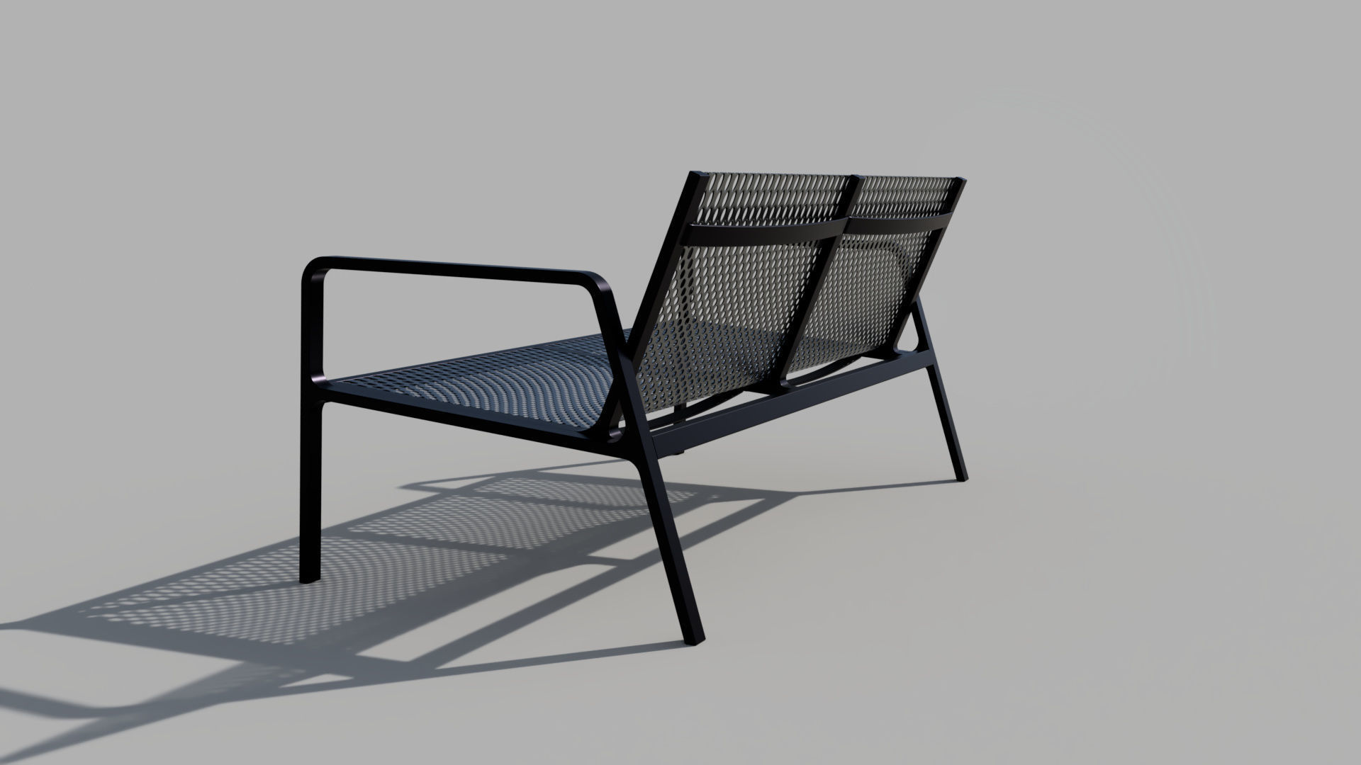 3d Outdoor Or Indoor Metal Bench Cgtrader