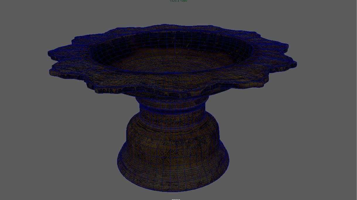 Phan Thai Pedestal tray 3D model CGTrader