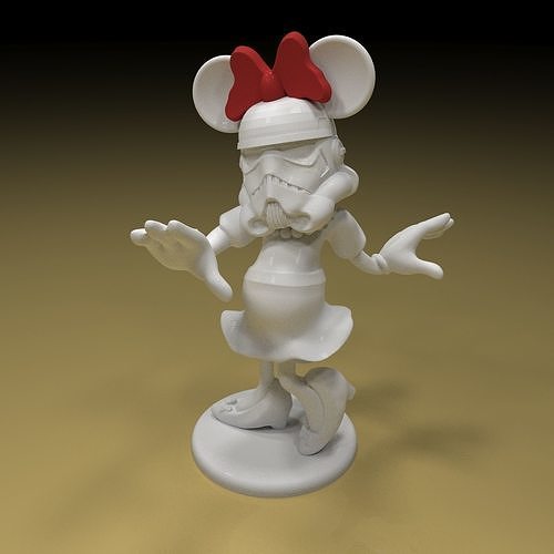 Imperial Mini Mouse trooper 3d Model stl file ready to print 3D model ...