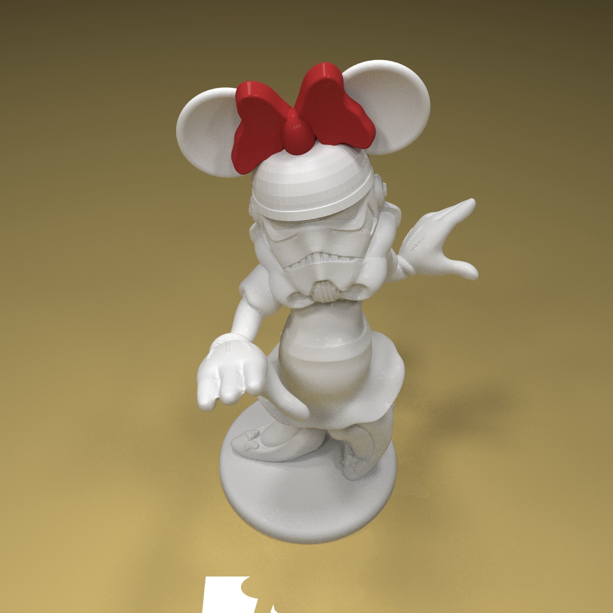 Imperial Mini Mouse trooper 3d Model stl file ready to print 3D model ...