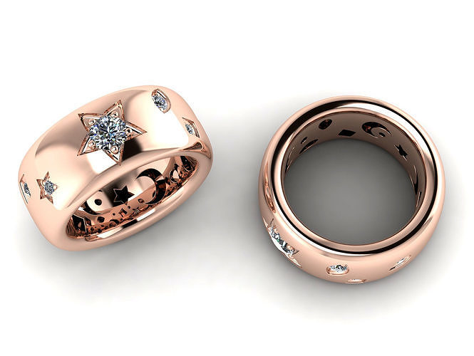 Band Ring Iconica 3D model 3D printable | CGTrader