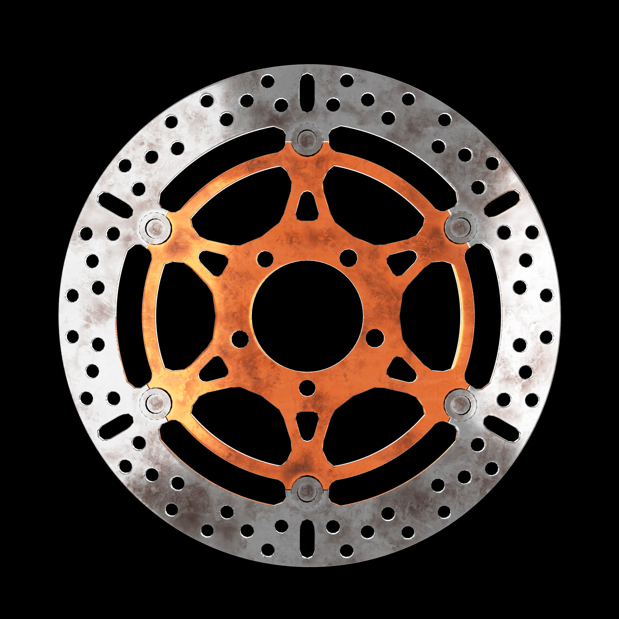 Motorcycle brake disc 3D model CGTrader