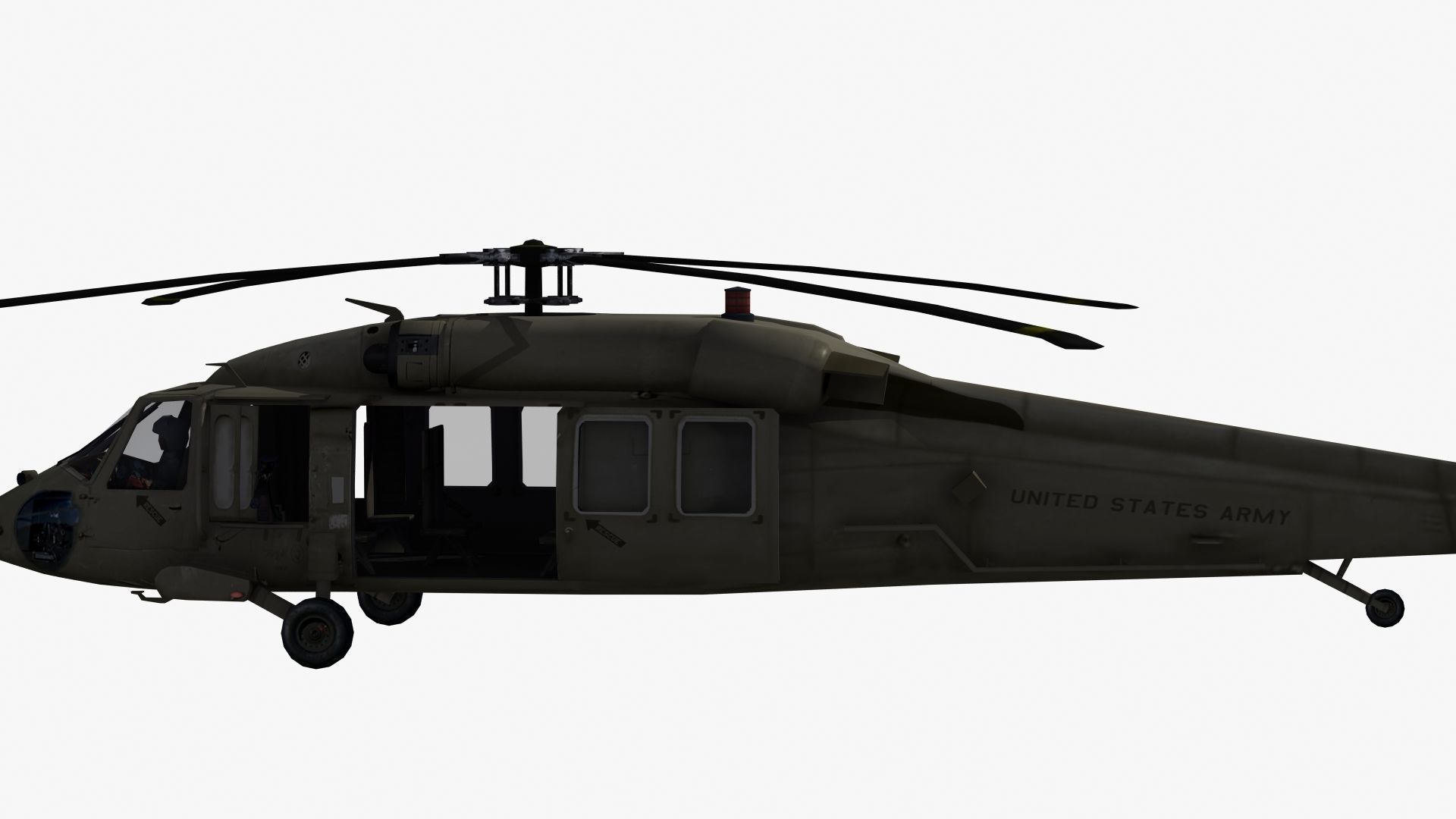 UH60M Blackhawk Helicopter 3D model CGTrader
