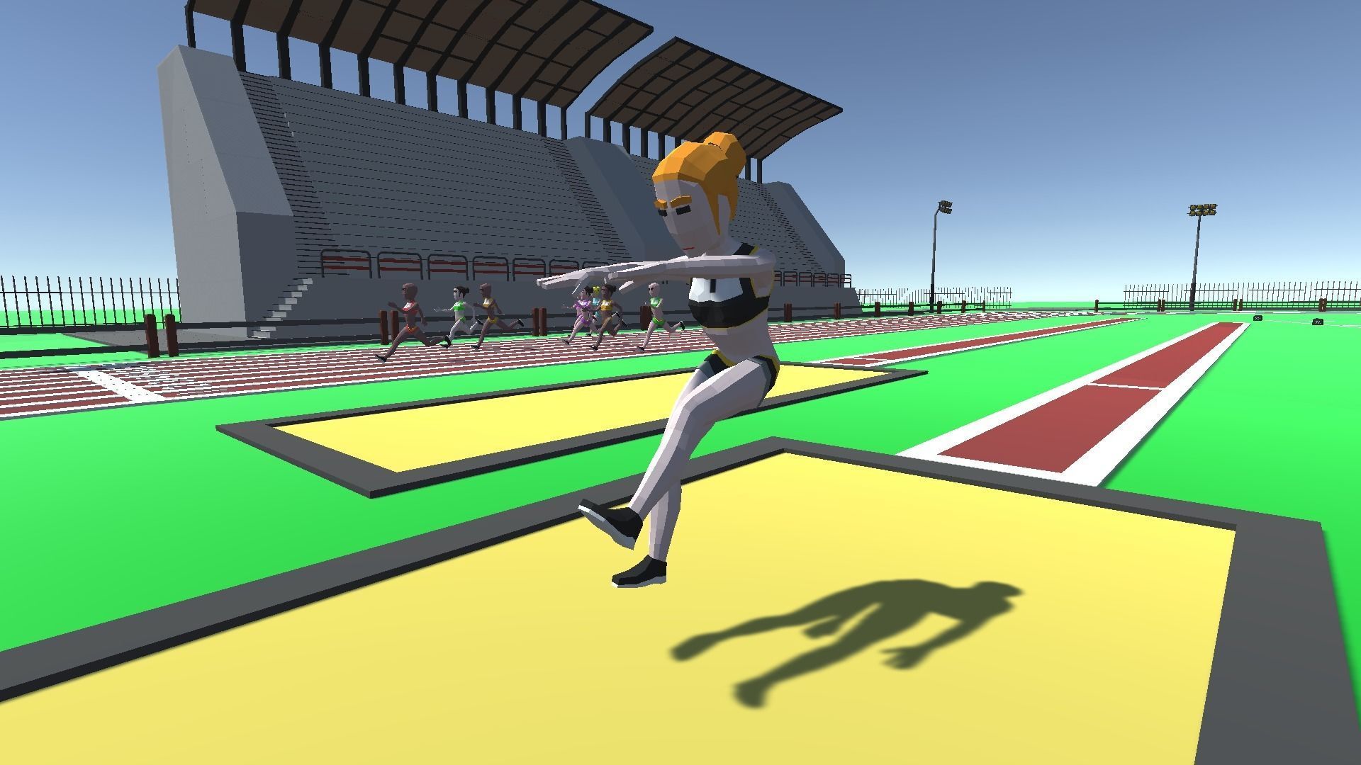 3D model 9t5 Low Poly Athletics Sports 2 VR / AR / lowpoly rigged