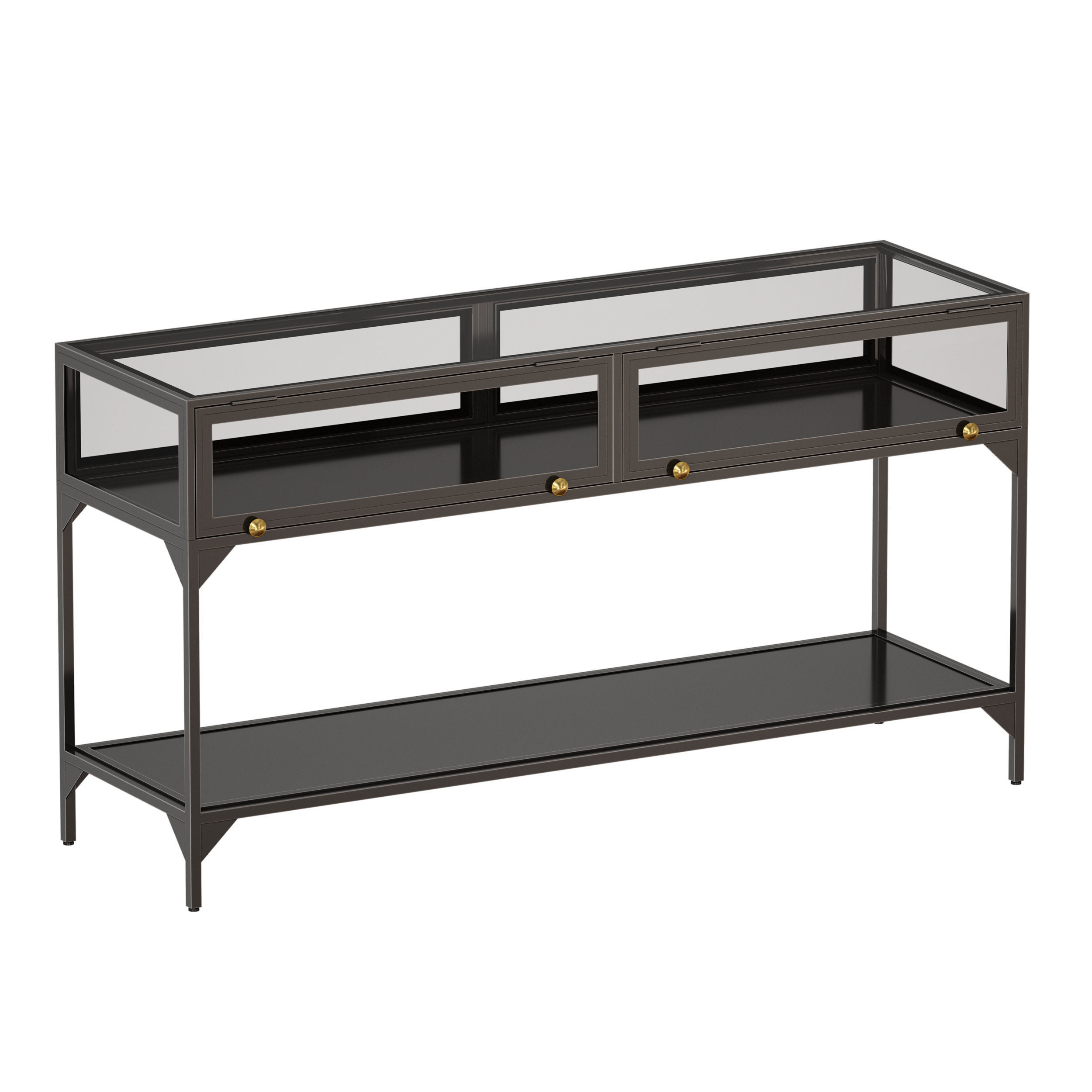 Ventana Display Console Table Crate and Barrel 3D model CGTrader