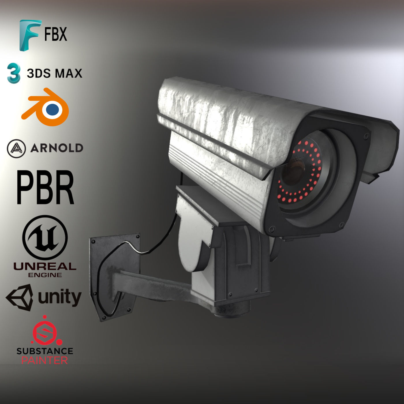 CCTV Exterior Surveillance Camera 3D asset CGTrader CCTV Exterior Surveillance Camera 3D asset CGTrader