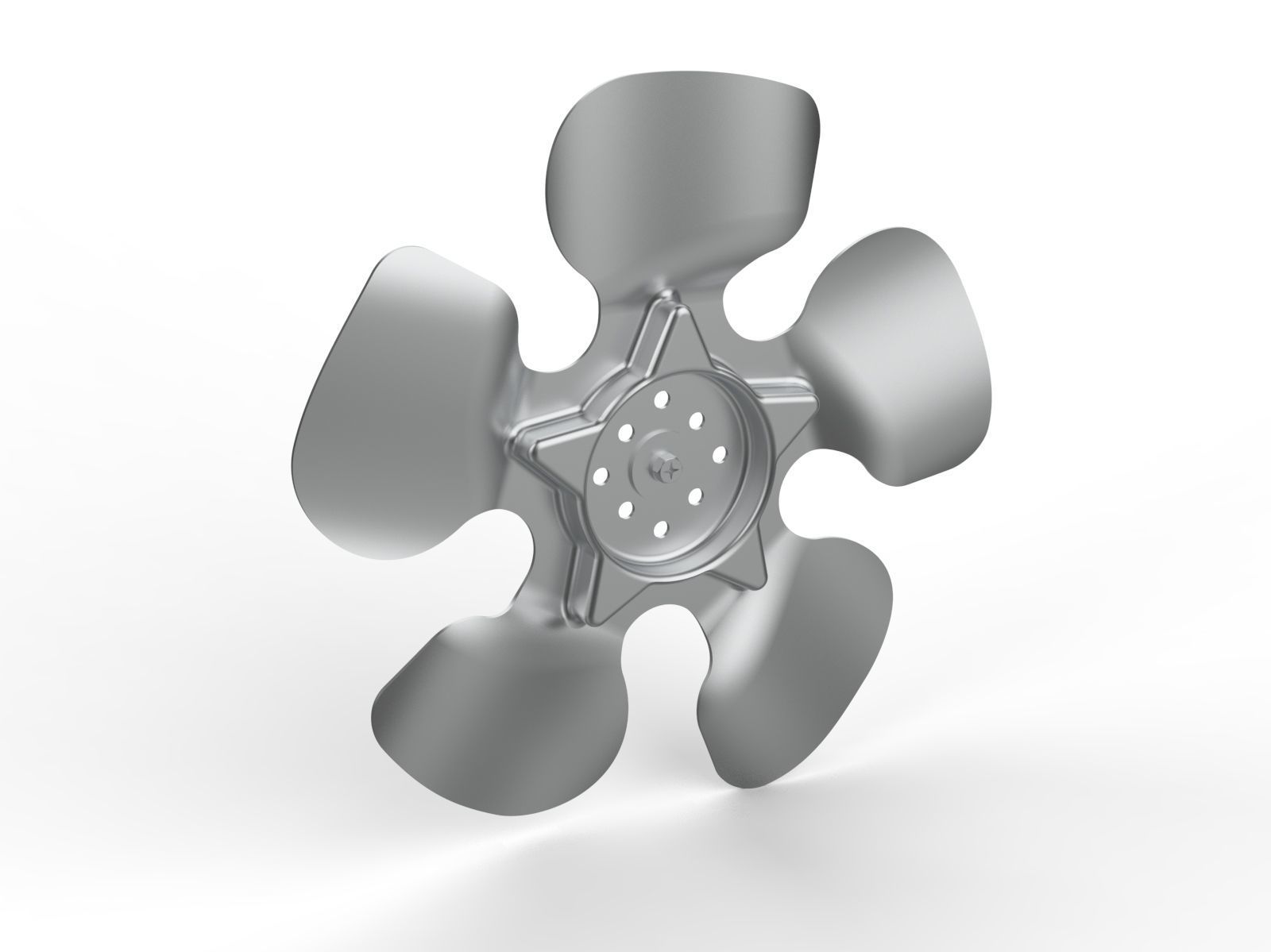 Fan Propeller 170mm al 3D industrial CGTrader