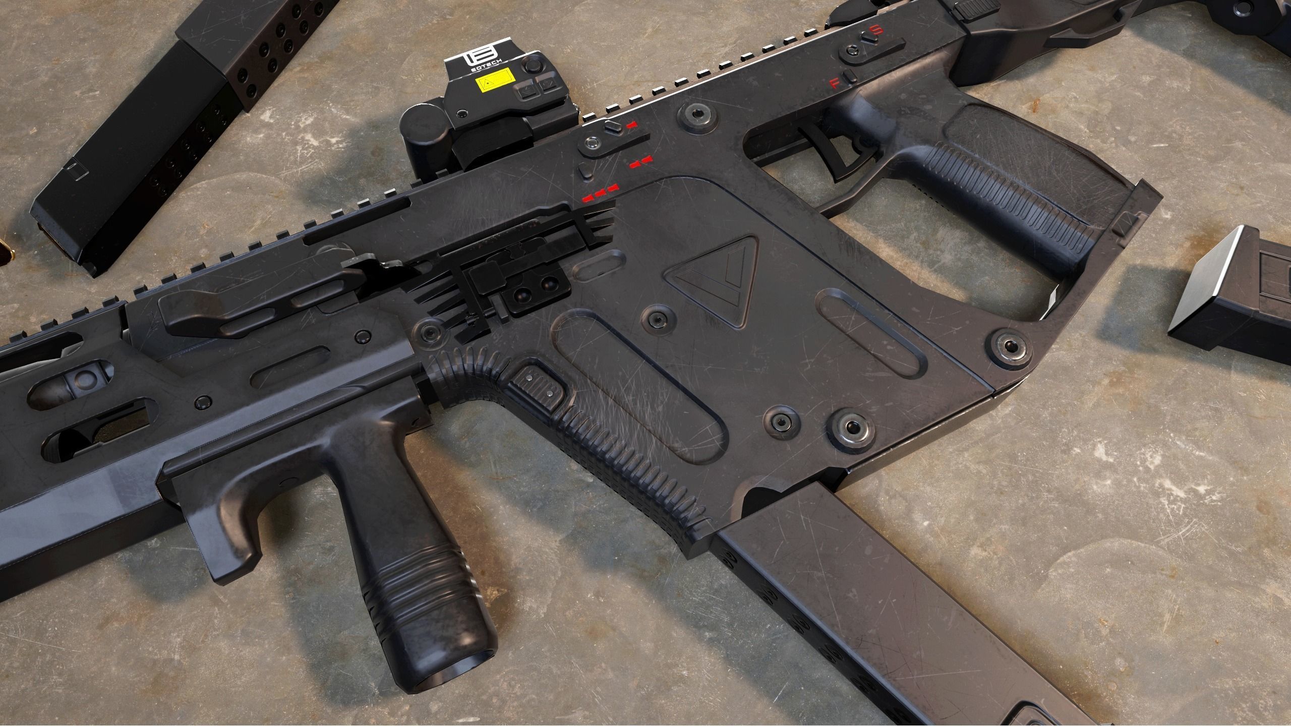 3D model Kriss Vector Submachine Gun VR / AR / low-poly | CGTrader