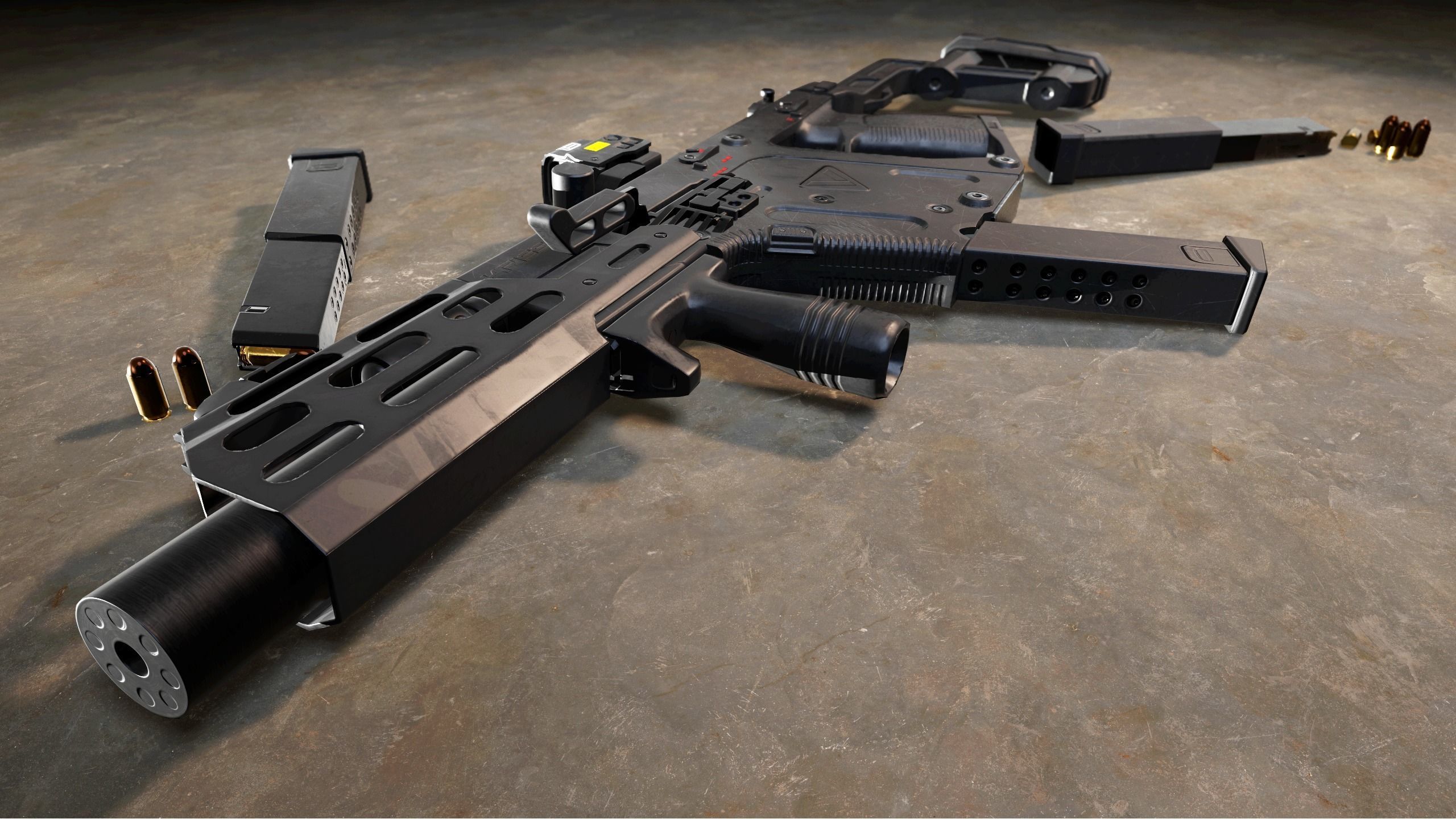 3D model Kriss Vector Submachine Gun VR / AR / low-poly | CGTrader