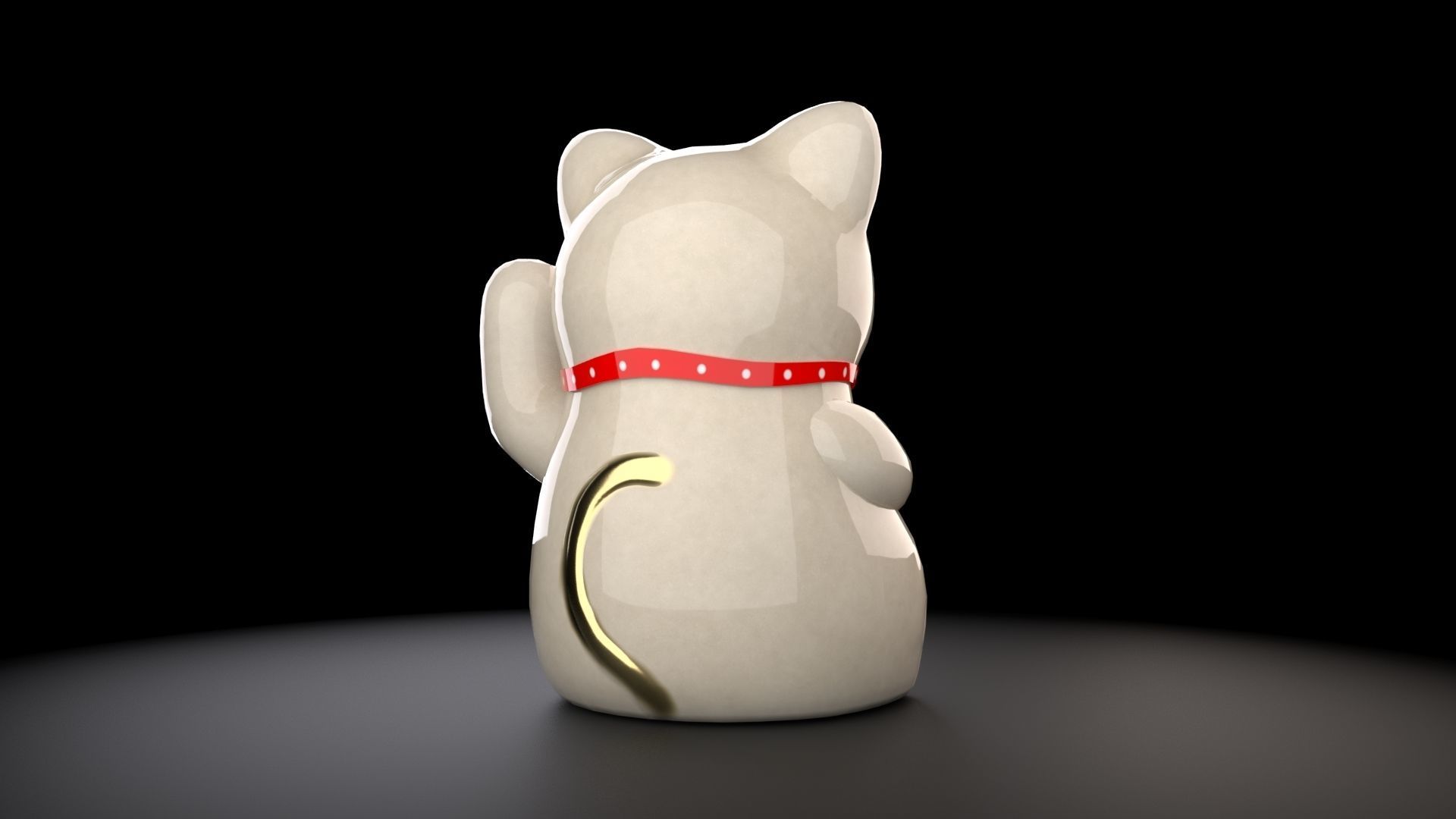 Poly Luck 3D model Lucky Cat VR / AR / low-poly | CGTrader