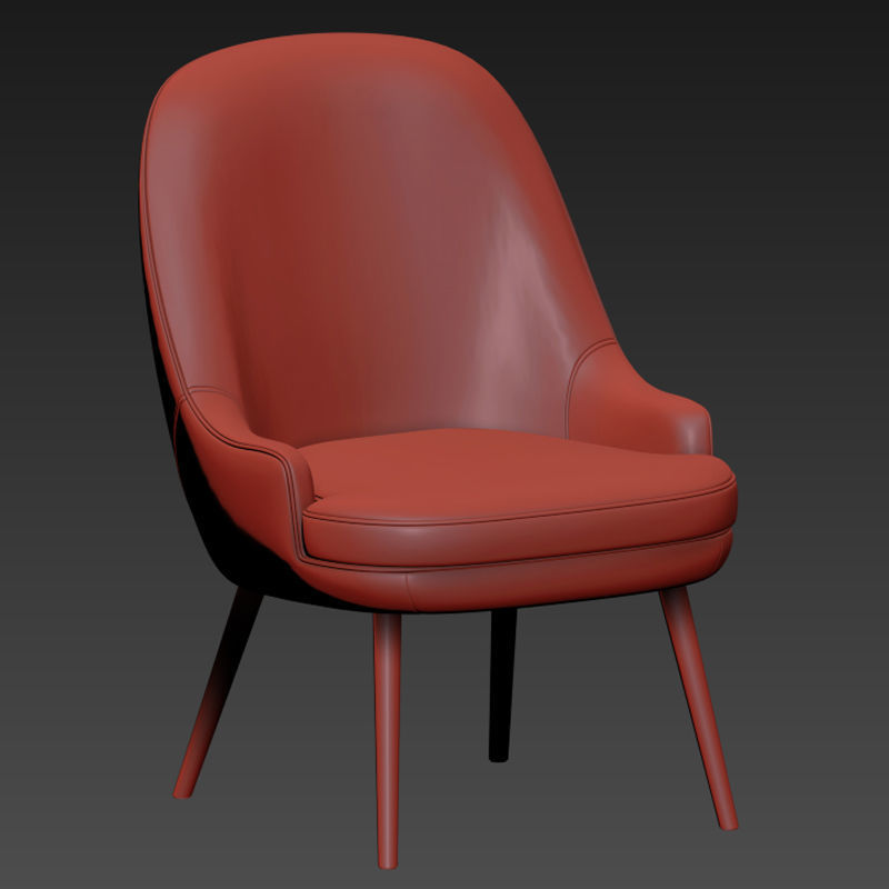 375 Dining Chair Walter Knoll Collection 3D model CGTrader