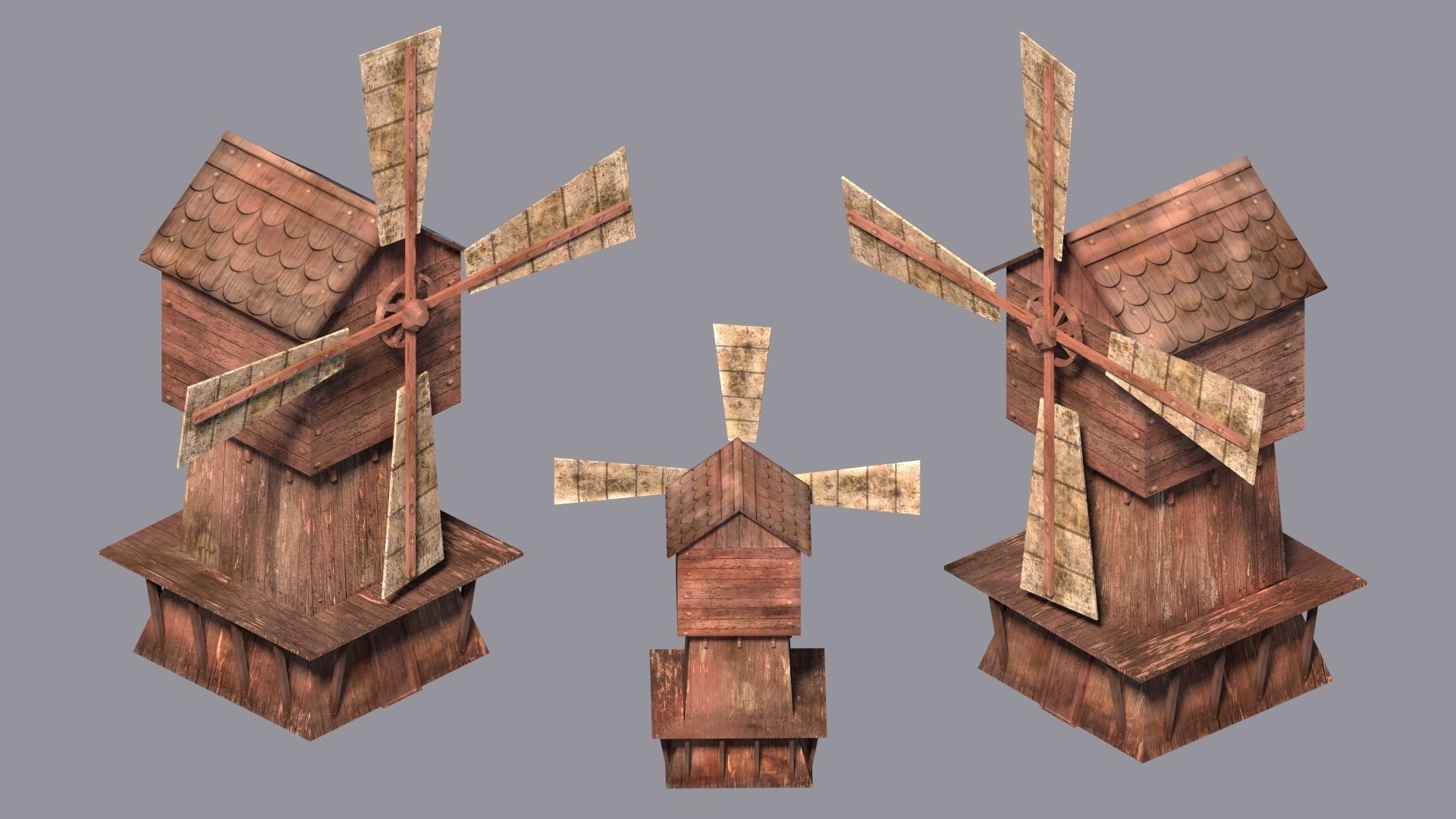 WindMill Textured 3D model | CGTrader