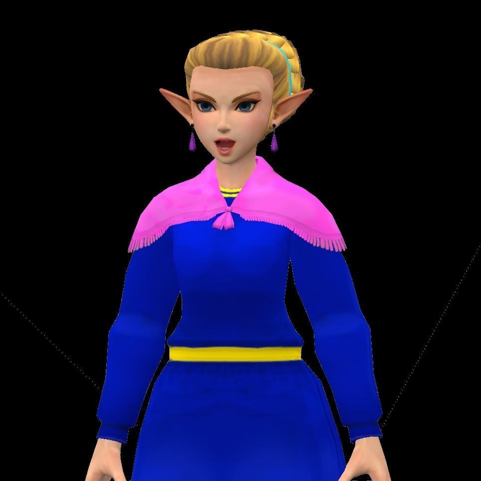 Links Mother Ocarina of Time Model free VR / AR / lowpoly 3D model