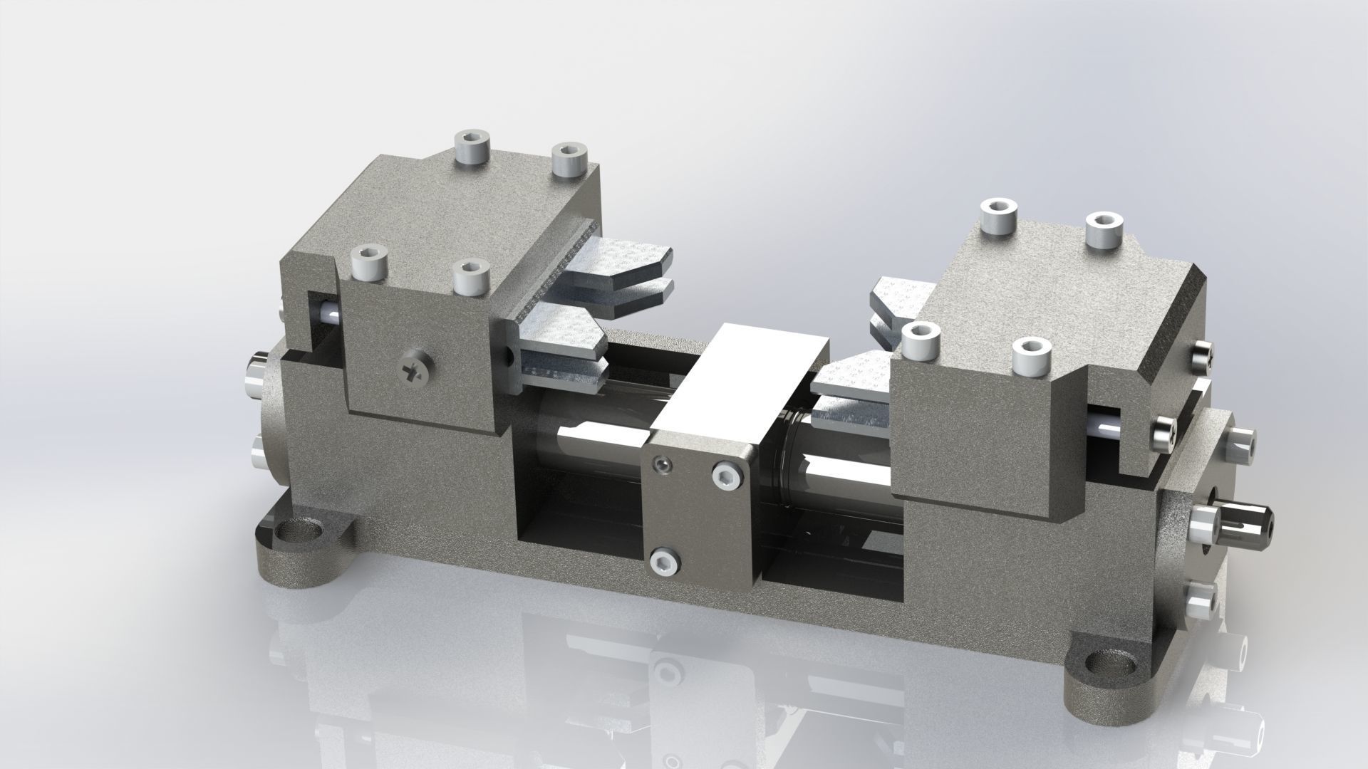 Machine vice with movable replaceable jaws 3D model CGTrader