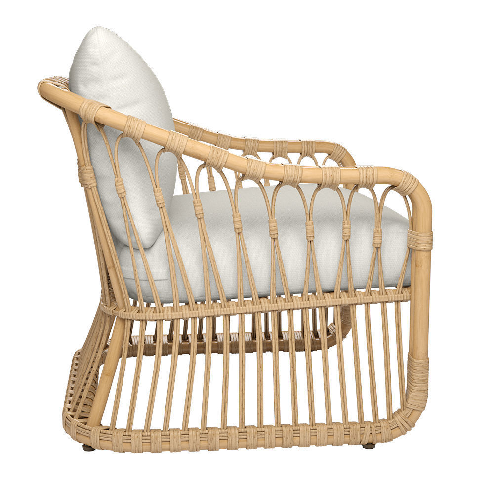 west elm Tulum Lounge Chair 3D model CGTrader