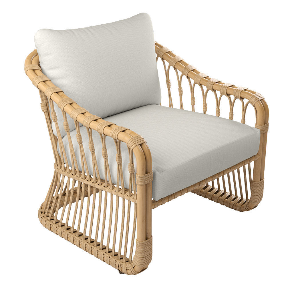 west elm Tulum Lounge Chair 3D | CGTrader