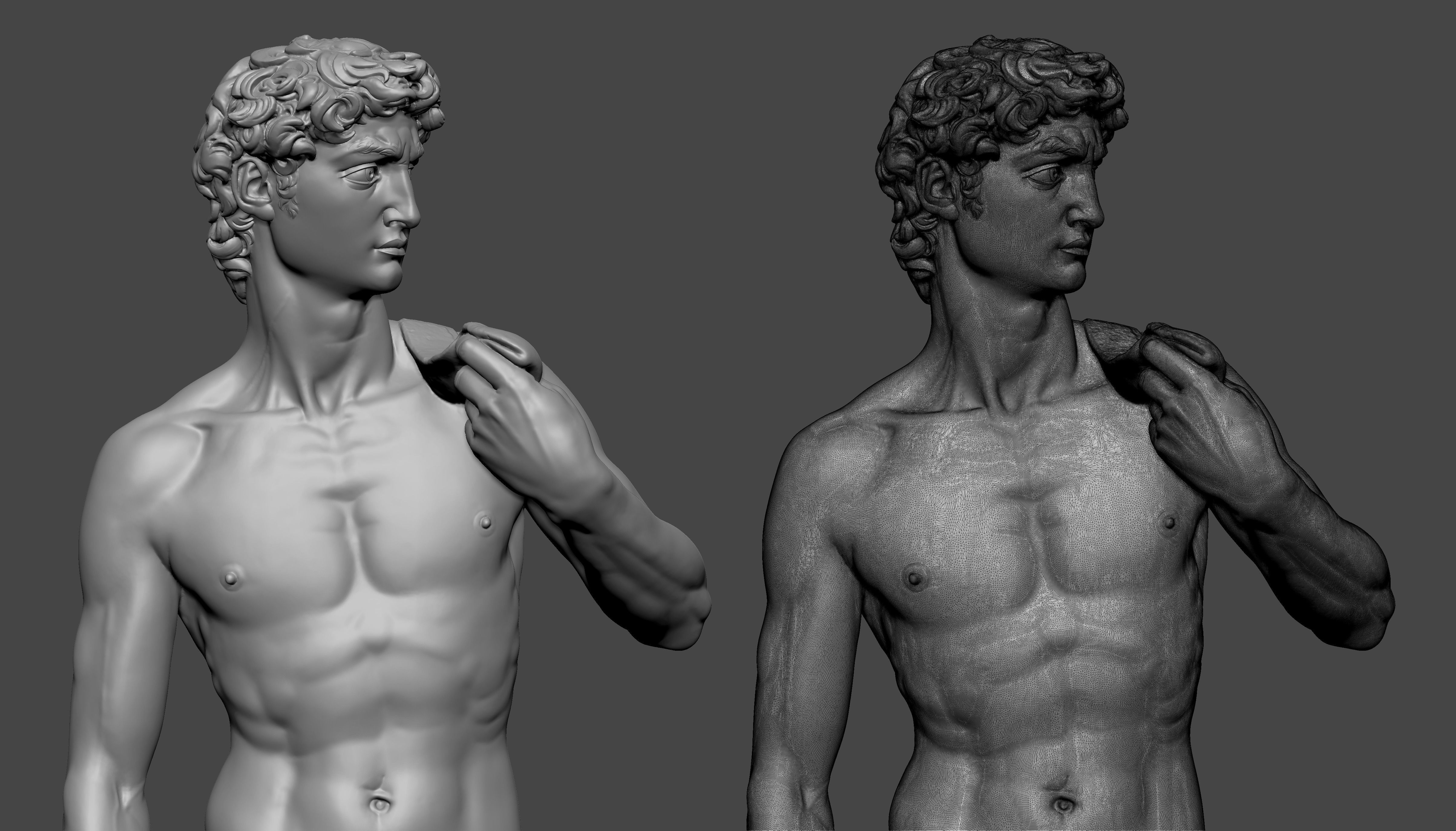 David Michelangelo 3D model 3D printable CGTrader