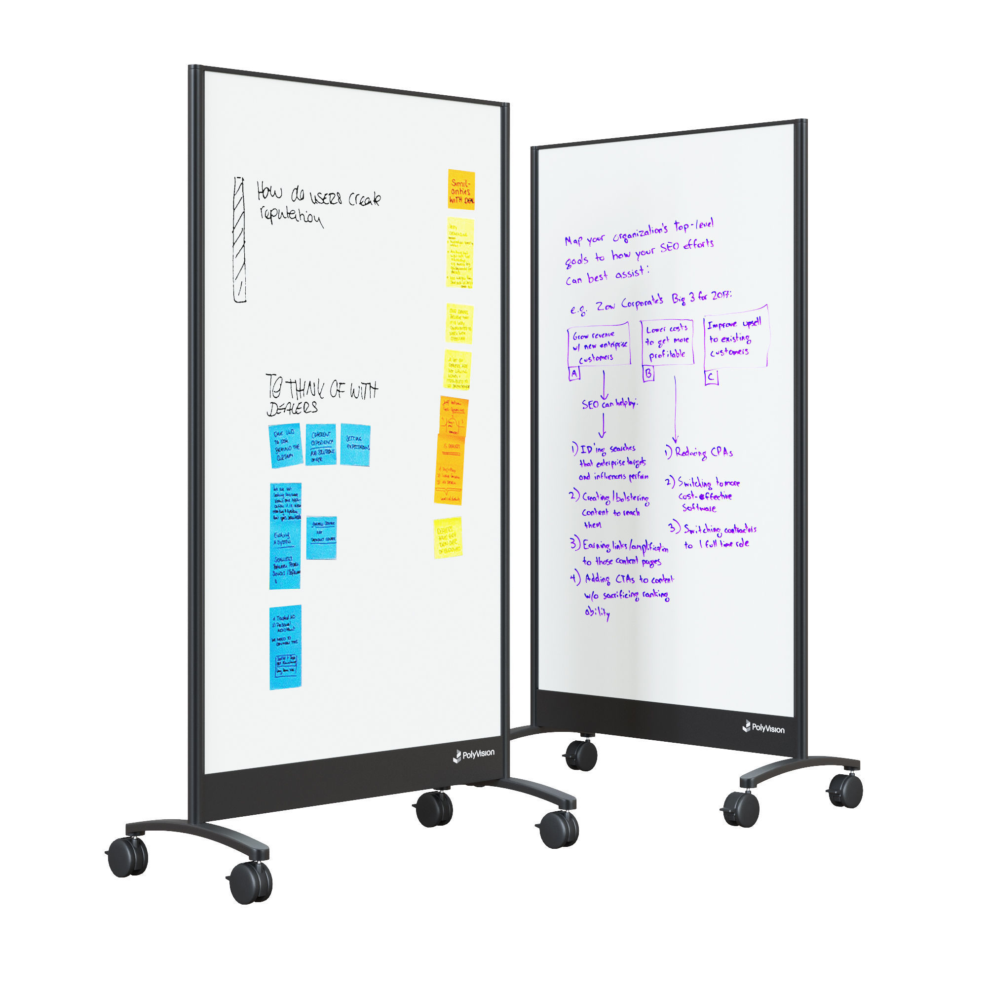 PolyVision WhiteBoard Mobile 3D model CGTrader