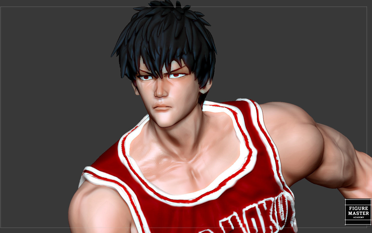 RUKAWA KAEDE SLAMDUNK BASKETBALL PLAYER ANIME CHARACTER 3D model 3D