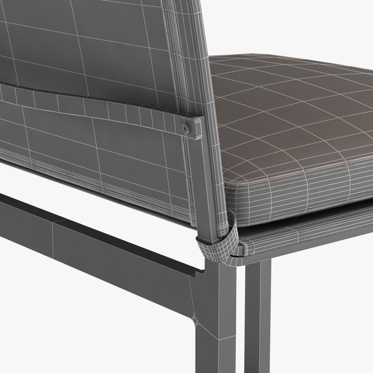 AEGEAN ALUMINUM SIDE CHAIR by restoration hardware 3D model CGTrader