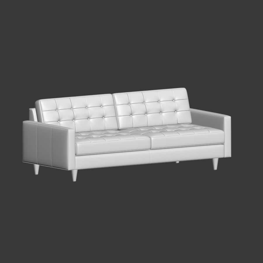 Eliot Leather Sofa Joybird 3D model CGTrader