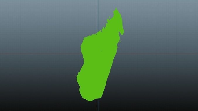 Madagascar Map Symbol 3d Model Cgtrader