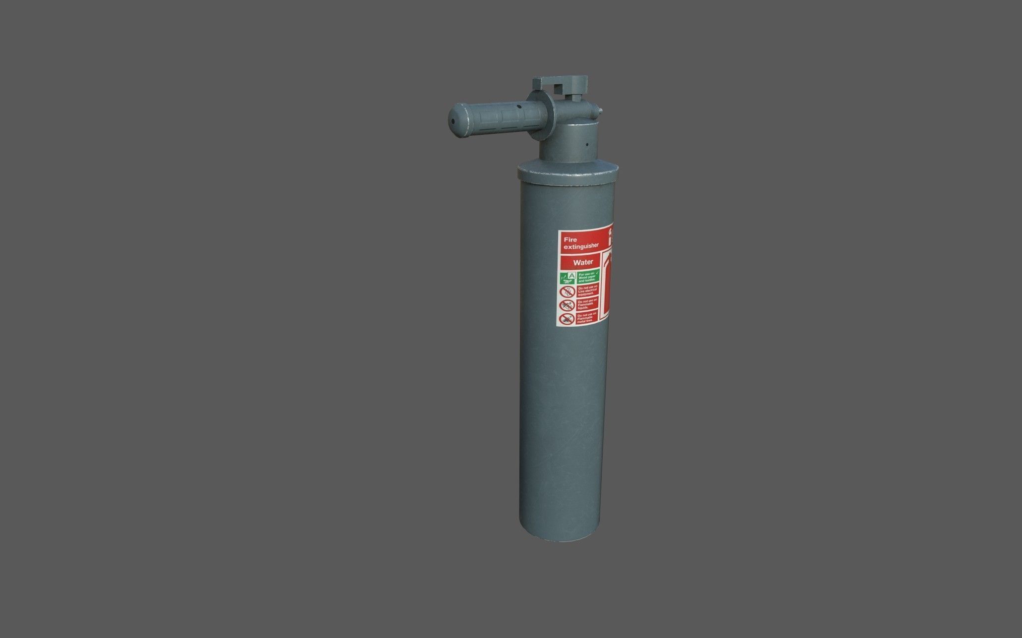 3D model Fire extinguisher Water H2O VR / AR / lowpoly CGTrader