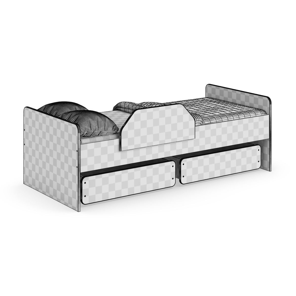 Legenda K27 childrens bed 3D model CGTrader