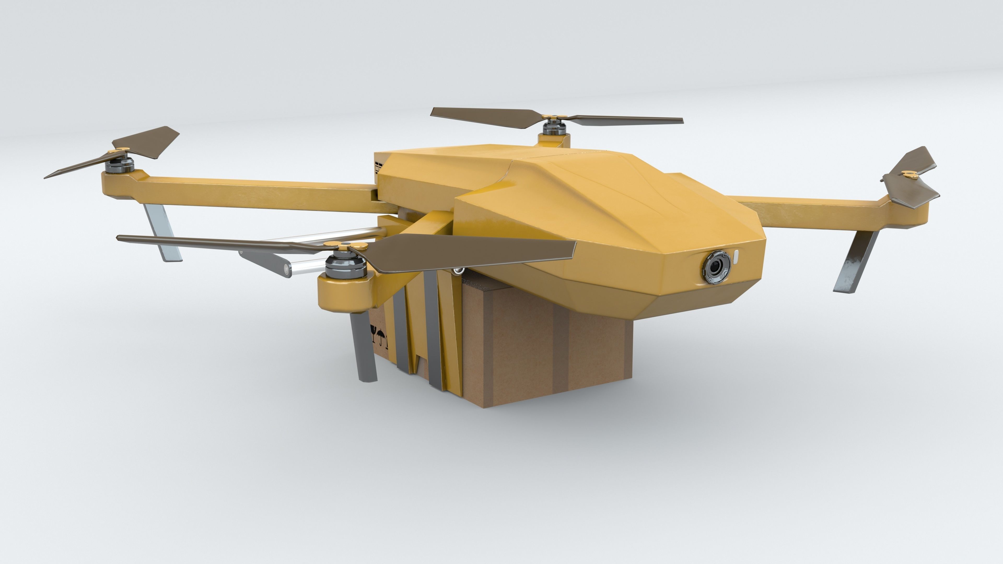 3D model Delivery drone VR / AR / lowpoly CGTrader