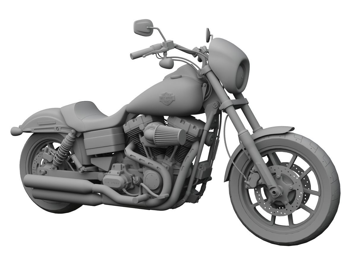 HarleyDavidson FXDL Dyna Low Rider S 2016 3D model CGTrader