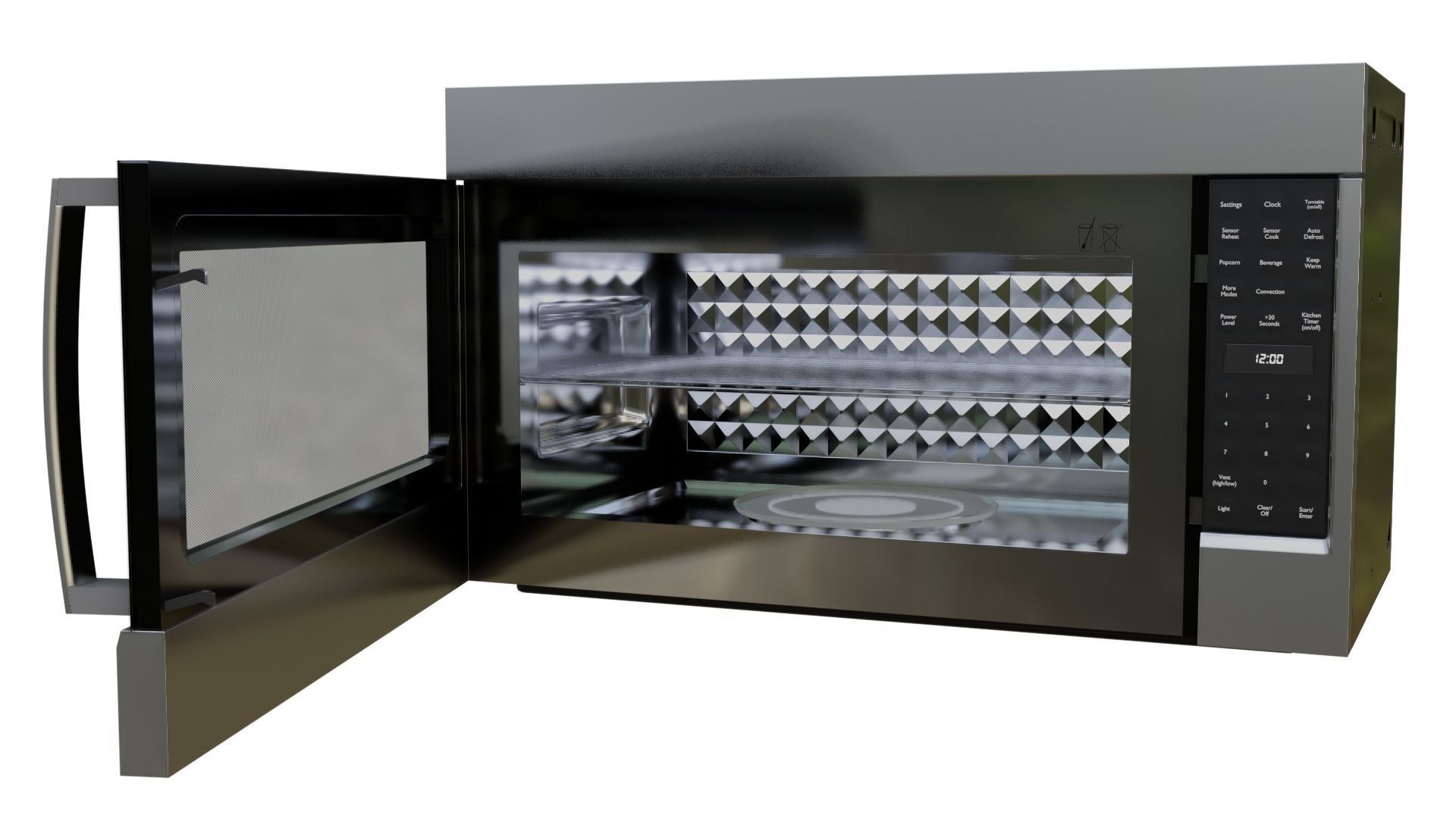 Microwave Bosch OverTheRange 3D model CGTrader