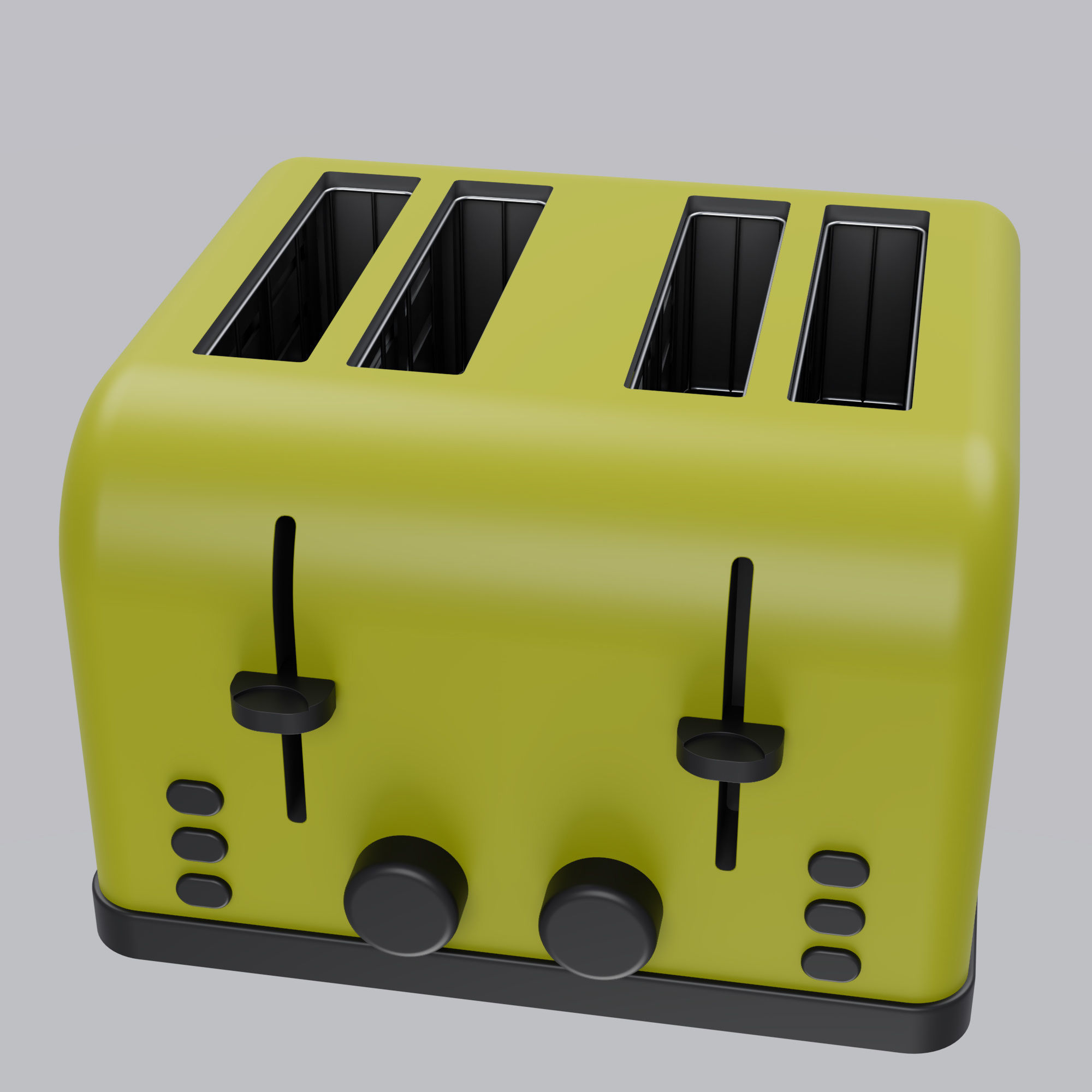 Toster 2 departments 3D model | CGTrader