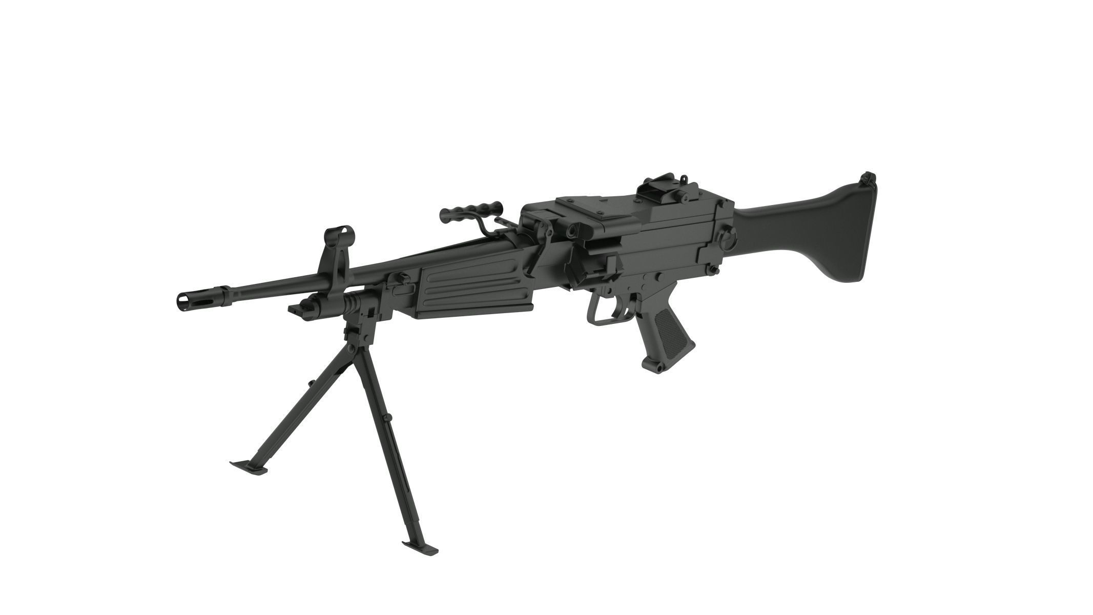 K3 Riffle Daewoo Precision Industries K3 3D model | CGTrader