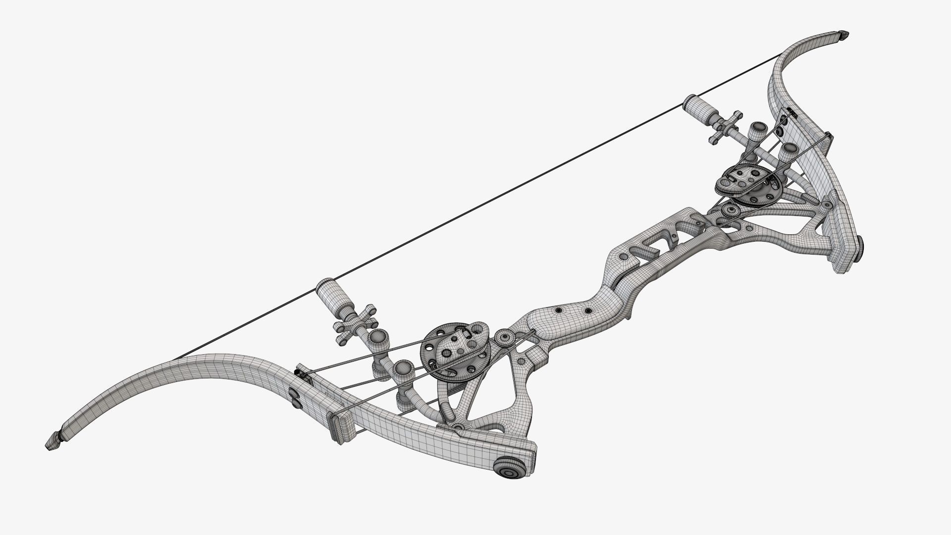 Compound lever action bow 3D model CGTrader